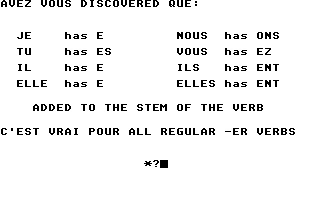 Franglais II atari screenshot